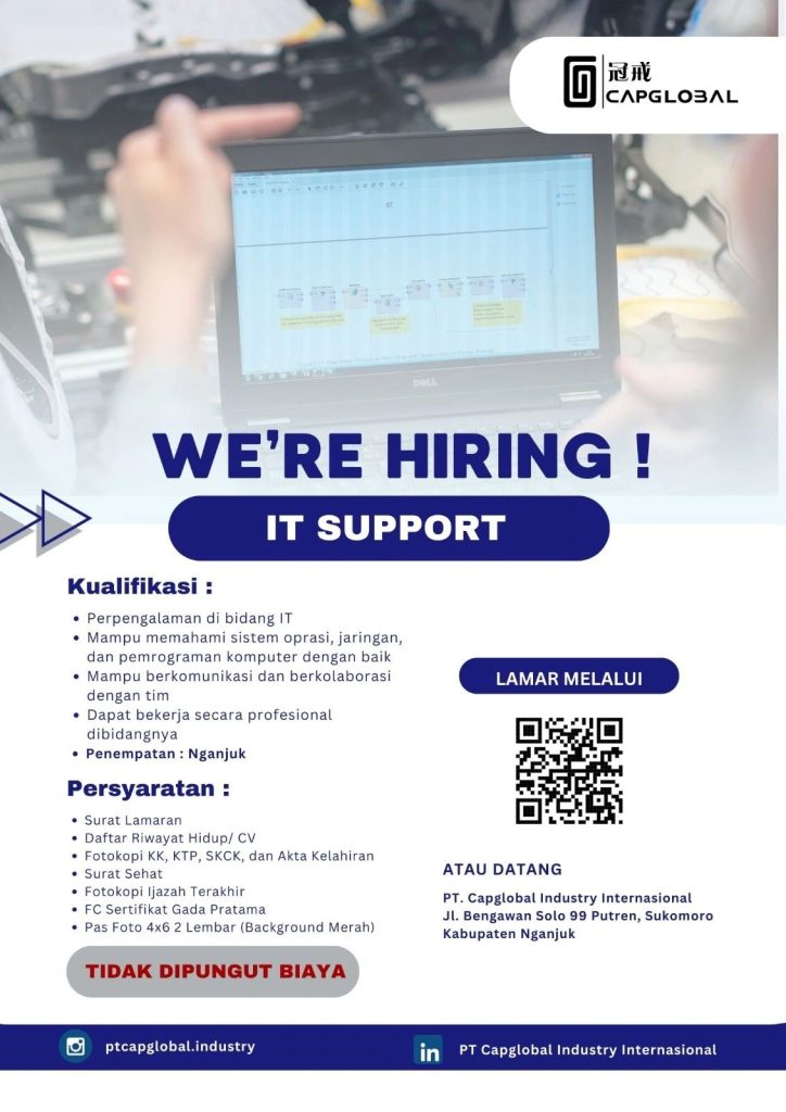 loker capglobal nganjuk