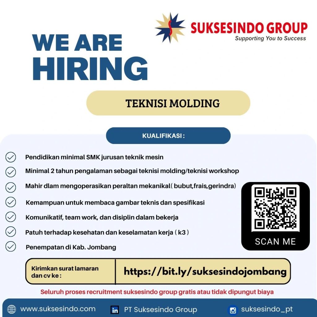 Lowongan Kerja Outsourcing PT Suksesindo Group Jombang